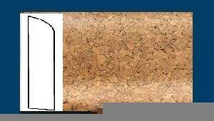 Плинтус пробковый ArtCorkDesing С 106 (Колер 8) 10х60х910 мм в Омске