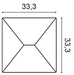 Декоративная панель Orac W106 (33.3x33.3x2.9 см) в Омске