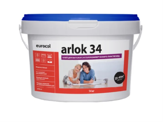 Клей Arlok 34 (4 кг) 320-480 г/м2, для бытового линолеума в Омске