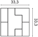 Декоративная панель Orac W103 (33.3x33.3x2.5 см) в Омске