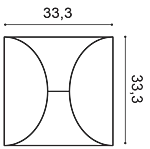 Декоративная панель Orac W107 (33.3x33.3x2.9 см) в Омске