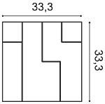 Декоративная панель Orac W102 (33.3x33.3x2.5 см) в Омске