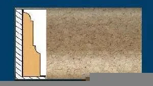 Плинтус пробковый ArtCorkDesing С 104 (Колер 5) 12x40x910 мм в Омске