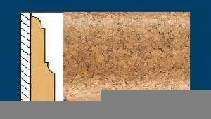 Плинтус пробковый ArtCorkDesing С 103 (Колер 8) 12х65х910 мм в Омске