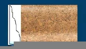 Плинтус пробковый ArtCorkDesing С 105 (Колер 8) 18x45x910 мм в Омске