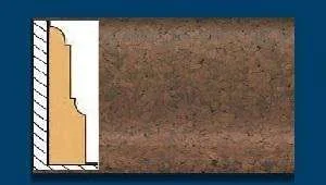 Плинтус пробковый ArtCorkDesing С 103 (Колер 11) 12х65х910 мм в Омске