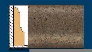 Плинтус пробковый ArtCorkDesing С 103 (Колер 7) 12х65х910 мм в Омске