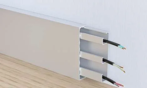 Алюминиевый плинтус Fezard Кабельный ALP-G80 Алюминий 80*15*2500 мм в Омске