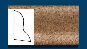 Плинтус пробковый ArtCorkDesing С 102 (Колер 9) 20x40x910 мм в Омске