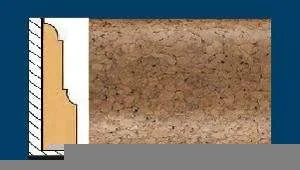 Плинтус пробковый ArtCorkDesing С 104 (Колер 9) 12x40x910 мм в Омске