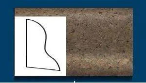 Плинтус пробковый ArtCorkDesing С 102 (Колер 7) 20x40x910 мм в Омске