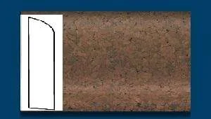 Плинтус пробковый ArtCorkDesing С 106 (Колер 11) 10х60х910 мм в Омске