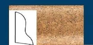 Плинтус пробковый ArtCorkDesing С 102 (Колер 8) 20x40x910 мм в Омске