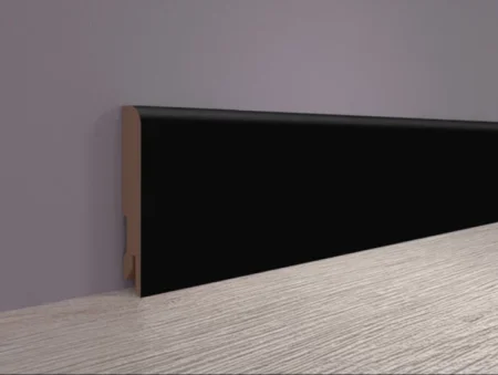 Плинтус MDF Bonkeel 24032 Чёрный Софт (100х16х2400 мм) в Омске