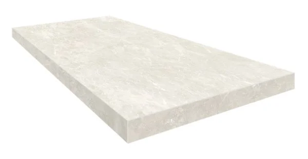 Керамогранит Coliseum Да Винчи Уайт Ступень угловая правая (Натуральный, 33х60) в Омске