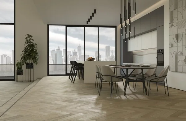 Паркетная доска Quartz Parquet Английская Ёлка Дуб Лимба 33-405 в Омске