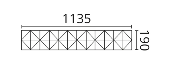 Декоративная панель NMC Arstyl Pyramid (113.5x19x1.8 см) в Омске