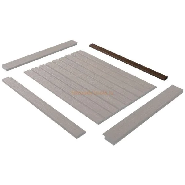 Финишный молдинг LF124B BR396 левый декорированный (31х12х2700мм) в Омске