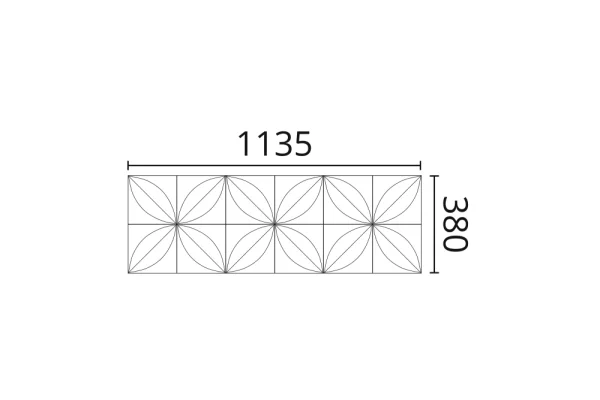 Декоративная панель NMC Arstyl Flower (113.5x38x2.8 см) в Омске