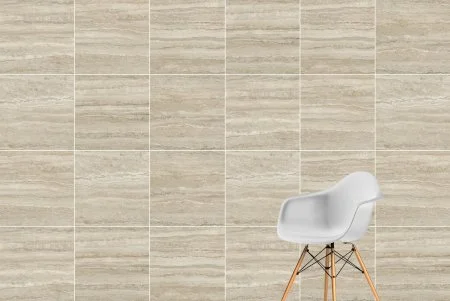 Керамогранит Vitra CityStone Травертин Линейный 60х60 (Натуральная и Реттифицированная) в Омске