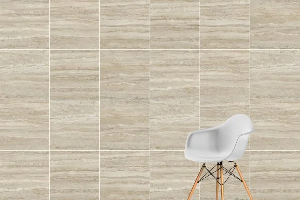 Керамогранит Vitra CityStone Травертин Линейный 60х60 (Натуральная и Реттифицированная) в Омске