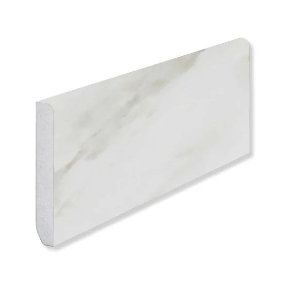 Кварцевый плинтус Fargo 6089-1 Белый Мрамор 80х11х2200 мм в Омске