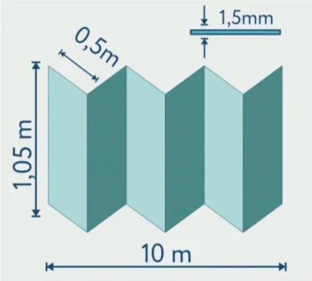Подложка Солид 1,5мм гармошка для LVT (10.5м2) в Омске