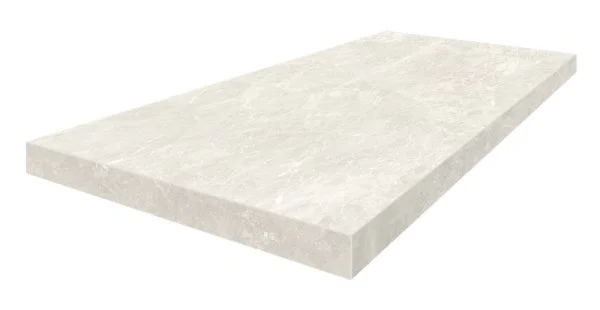 Керамогранит Coliseum Да Винчи Уайт Ступень угловая левая (Натуральный, 33х60) в Омске