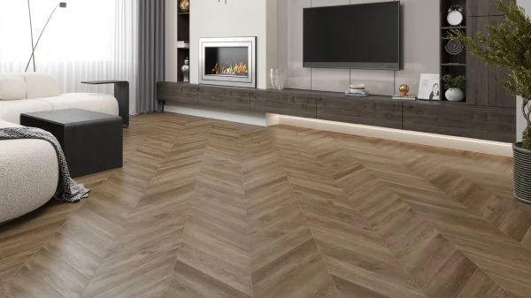 Кварц-виниловая плитка Alpine Floor Chevron Макадамия ECO 20-5 (2,5 мм. 43 класс) в Омске