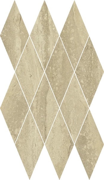 Керамогранит Italon Шарм Эдванс Травертино 28х48 мозаика Даймонд (Люкс) в Омске