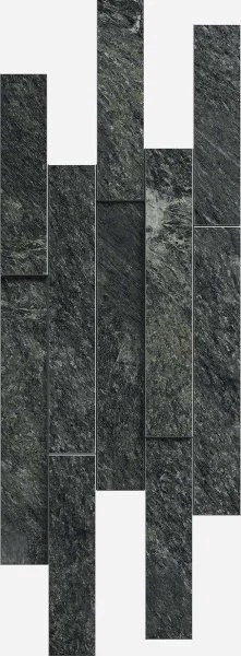 Керамогранит Italon Скайфолл Неро Брик 3D (Патинированная, 28х78) в Омске