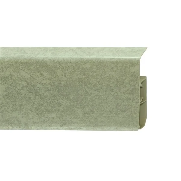 Пластиковый плинтус Royce №339 Мрамор Светлый (80х24х2200мм) в Омске