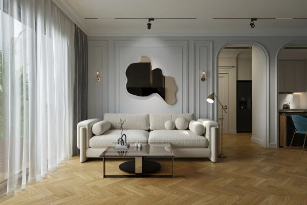 Паркетная доска Quartz Parquet Штучный паркет Вяз Кенигсберг 44-550-62 в Омске