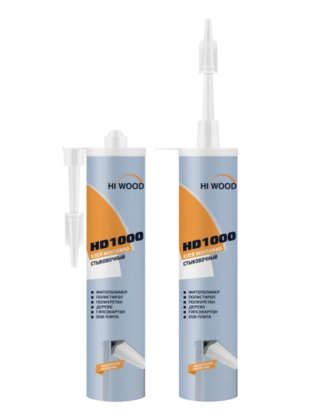 Монтажно-стыковочный клей HiWood HD1000 Белый 280 ml в Омске