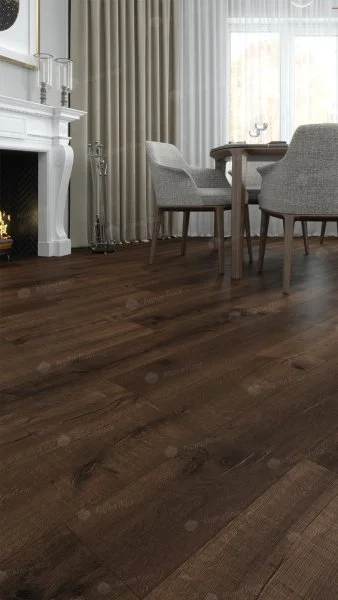 Каменно-полимерная плитка Alpine Floor Real Wood Дуб Мокка ECO 2-2, 6 мм 43 класс в Омске