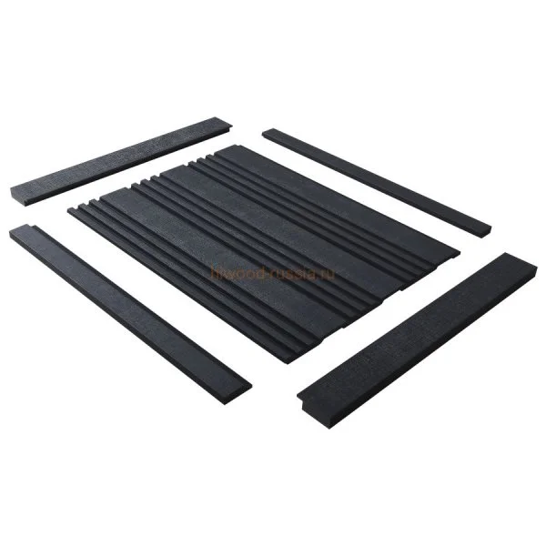 Финишный молдинг LF124B BK114K левый декорированный (31х12х2700мм) в Омске