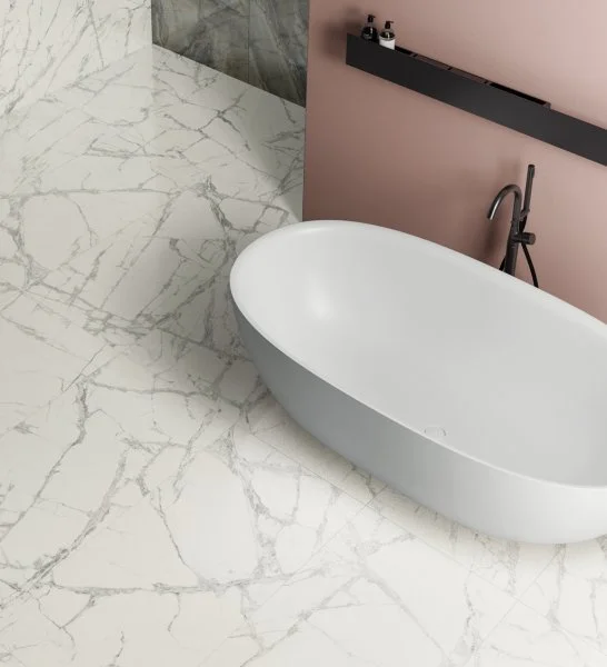 Керамогранит Italon Шарм Делюкс Инвизибл Уайт 60х120 (Паттинированная и реттифицированная) в Омске