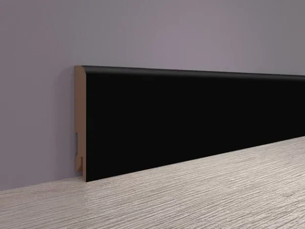 Плинтус MDF Bonkeel 24032 Чёрный Софт (100х16х2400 мм) в Омске