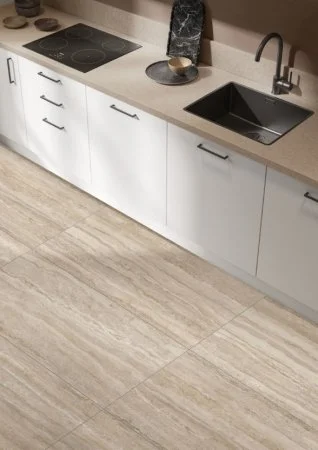 Керамогранит Vitra CityStone Травертин Линейный 60х120 (Натуральная и Реттифицированная) в Омске