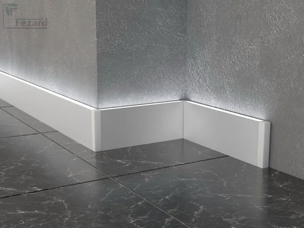 Алюминиевый плинтус Fezard Кабельный ALP-G80-LA Алюминий 80*15*2500 мм в Омске