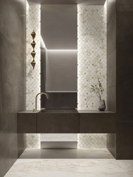 Керамогранит Italon Этернум Каррара Мозаика Вертекс 25.8х30 (Натуральная) в Омске