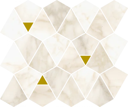 Керамогранит Italon Этернум Каррара Мозаика Вертекс 25.8х30 (Натуральная) в Омске