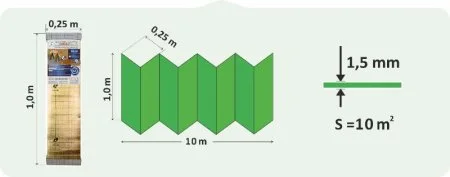 Подложка Солид 1,5мм для LVT ANTI SLIP (10м2) в Омске