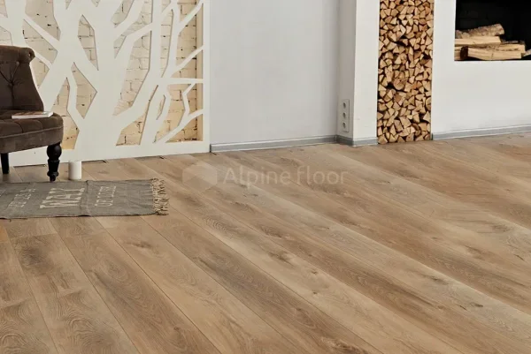 Кварц-виниловая плитка Alpine Floor Premium XL Дуб Природный Изысканный ЕСО 7-6, 8 мм. 43 класс в Омске