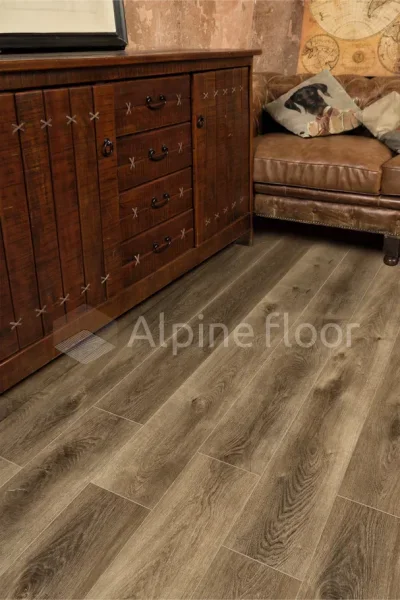 Кварц-виниловая плитка Alpine Floor Premium XL Дуб Коричневый ЕСО 7-9, 8 мм. 43 класс в Омске
