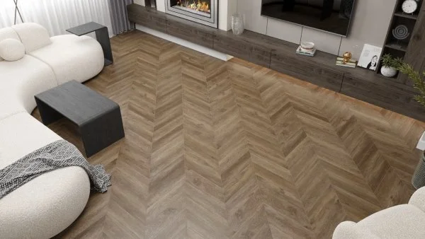 Кварц-виниловая плитка Alpine Floor Chevron Макадамия ECO 20-5 (2,5 мм. 43 класс) в Омске