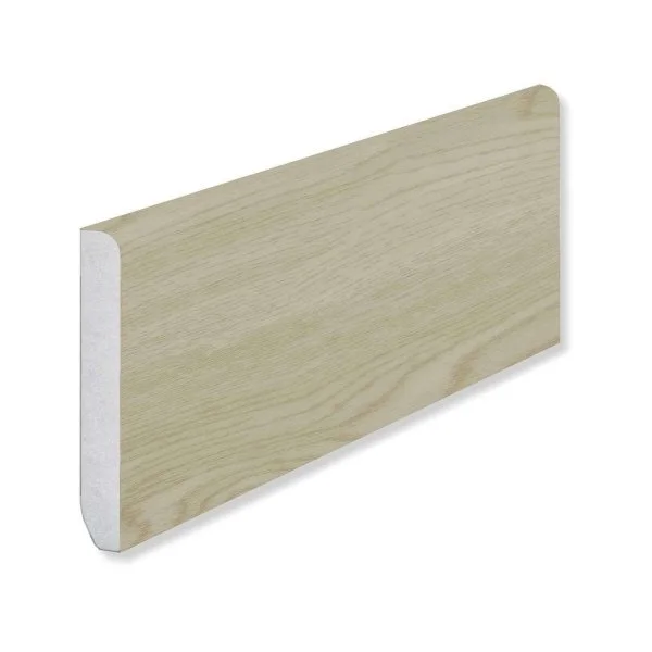 Кварцевый плинтус Fargo 18001-35 Ясень Белый 80х11х2200 мм в Омске