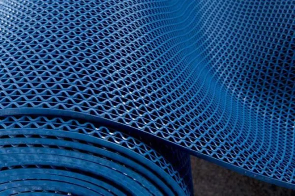 Грязезащитное рулонное покрытие ЗигЗаг Синий 4,5 мм (1,2 м) Китай в Омске