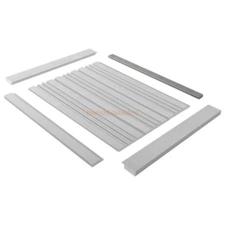 Финишный молдинг LF124B S339S левый декорированный (31х12х2700мм) в Омске