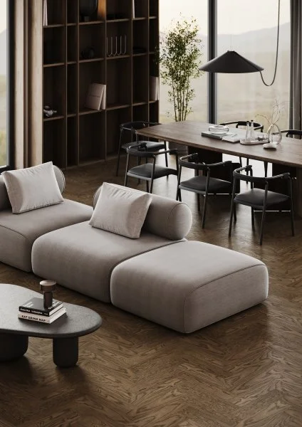 Паркетная доска Quartz Parquet Штучный паркет Дуб Брауни 44-413 в Омске